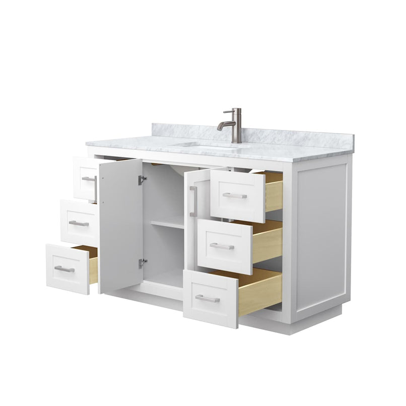 Miranda 54" Free Standing Single Basin Vanity Set with Cabinet and Marble Vanity Top - image 18