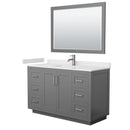 Miranda 54" Free Standing Single Basin Vanity Set with Cabinet, Cultured Marble Vanity Top, and Framed Mirror - image 18
