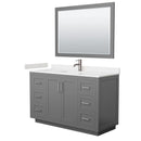 Miranda 54" Free Standing Single Basin Vanity Set with Cabinet, Cultured Marble Vanity Top, and Framed Mirror - image 19