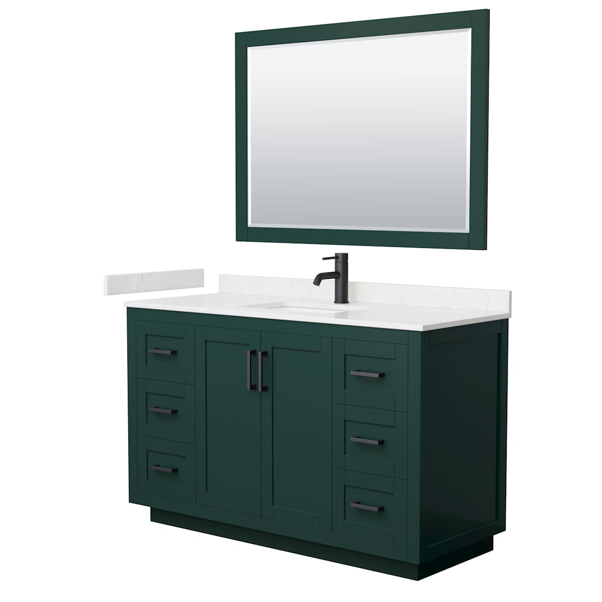 Miranda 54" Free Standing Single Basin Vanity Set with Cabinet, Cultured Marble Vanity Top, and Framed Mirror - image 21