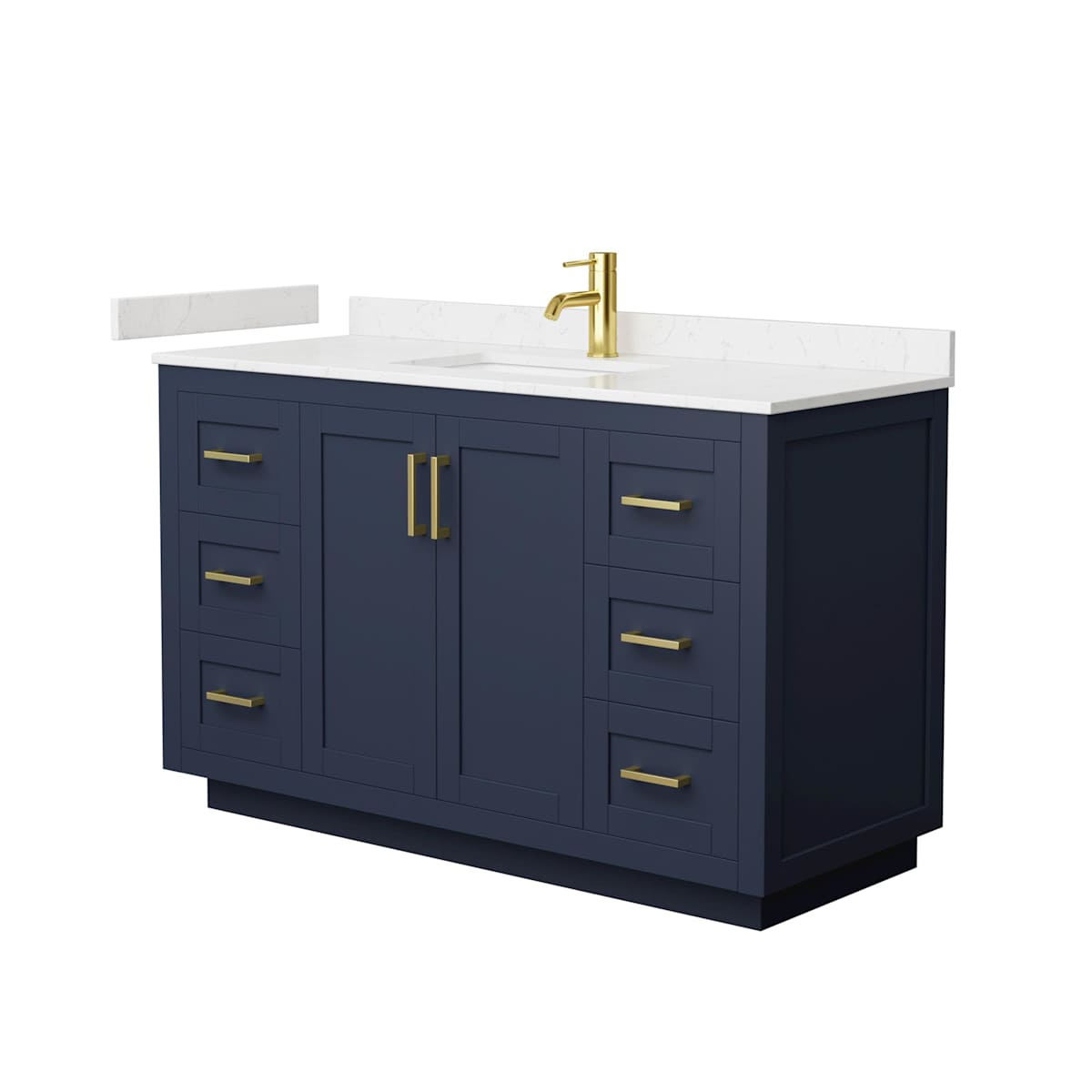 Miranda 54" Free Standing Single Basin Vanity Set with Cabinet and Cultured Marble Vanity Top