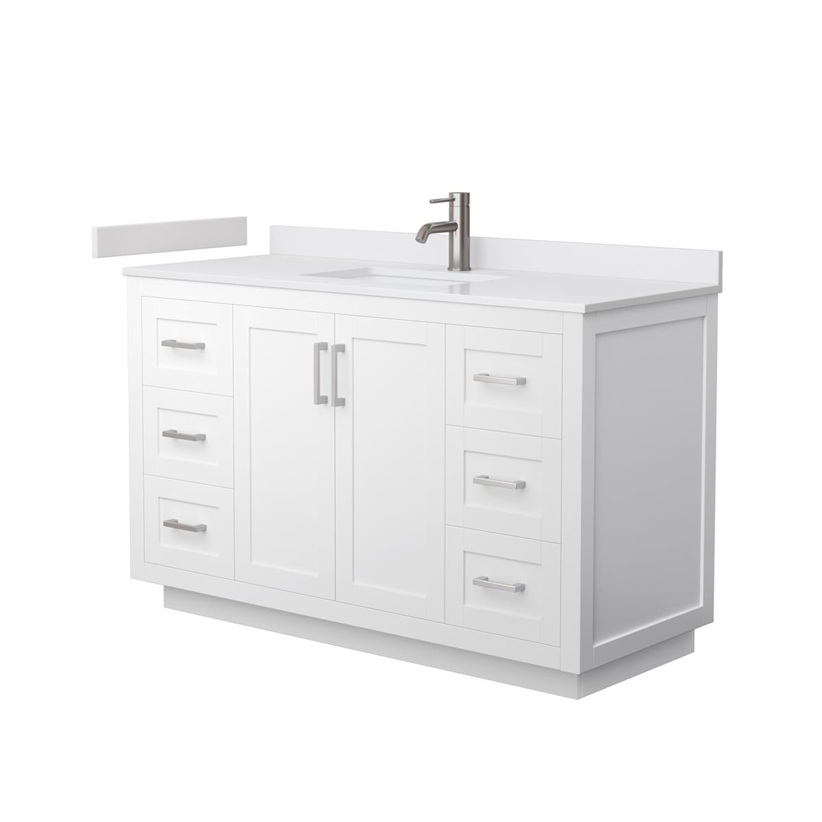 Miranda 54" Free Standing Single Basin Vanity Set with Cabinet and Cultured Marble Vanity Top