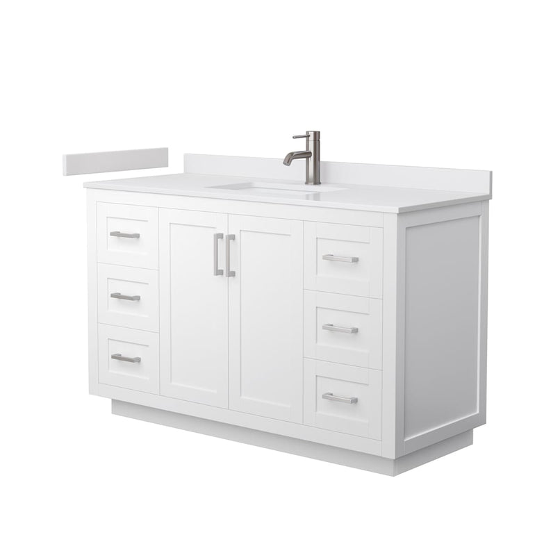 Miranda 54" Free Standing Single Basin Vanity Set with Cabinet and Cultured Marble Vanity Top - image 11