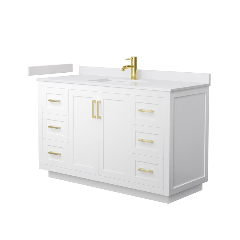 Miranda 54" Free Standing Single Basin Vanity Set with Cabinet and Cultured Marble Vanity Top - image 14
