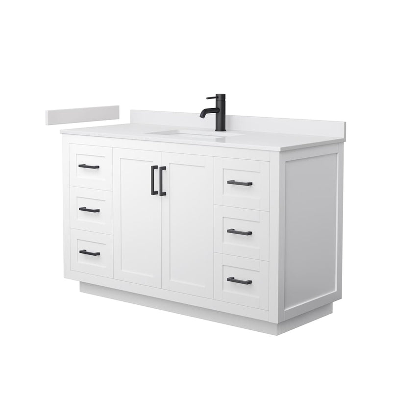 Miranda 54" Free Standing Single Basin Vanity Set with Cabinet and Cultured Marble Vanity Top - image 16