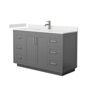 Miranda 54" Free Standing Single Basin Vanity Set with Cabinet and Cultured Marble Vanity Top - image 19