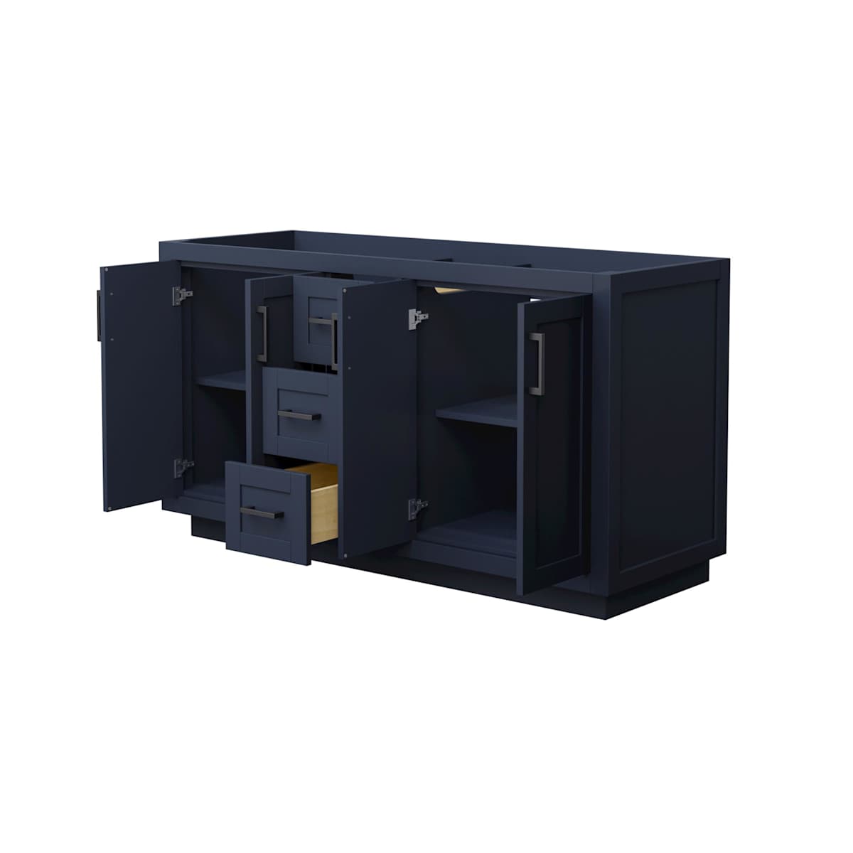 Miranda 60" Double Free Standing Vanity Cabinet Only - Less Vanity Top