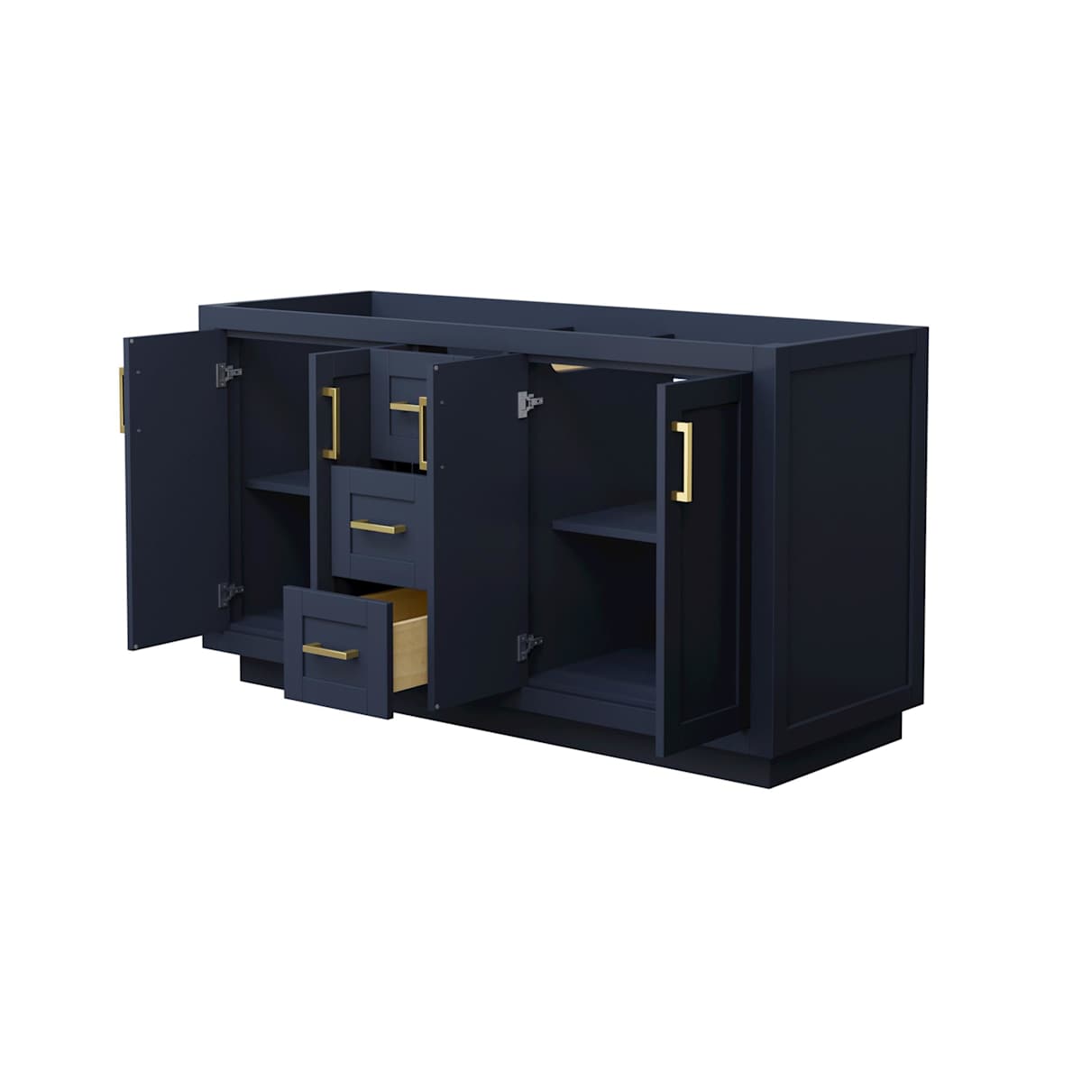 Miranda 60" Double Free Standing Vanity Cabinet Only - Less Vanity Top - image 5