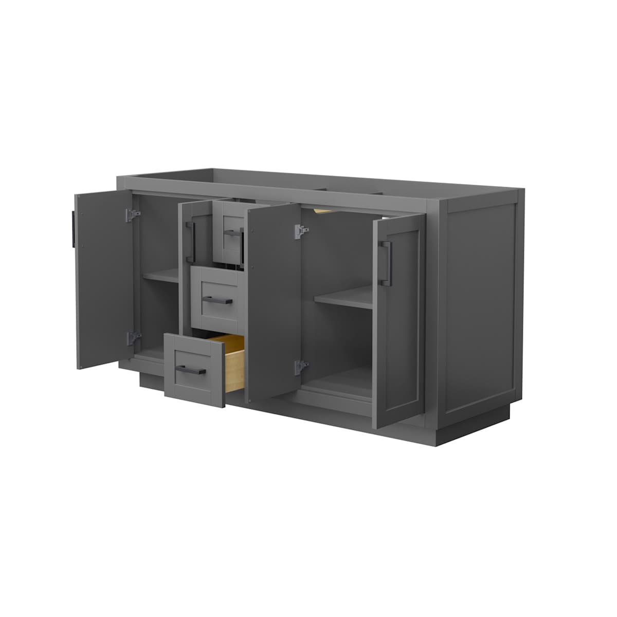 Miranda 60" Double Free Standing Vanity Cabinet Only - Less Vanity Top