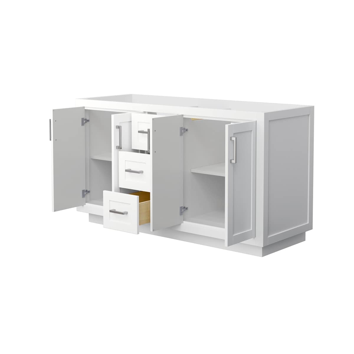 Miranda 60" Double Free Standing Vanity Cabinet Only - Less Vanity Top