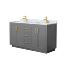 Miranda 60" Free Standing Double Basin Vanity Set with Cabinet and Marble Vanity Top - image 12