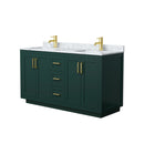Miranda 60" Free Standing Double Basin Vanity Set with Cabinet and Marble Vanity Top - image 14