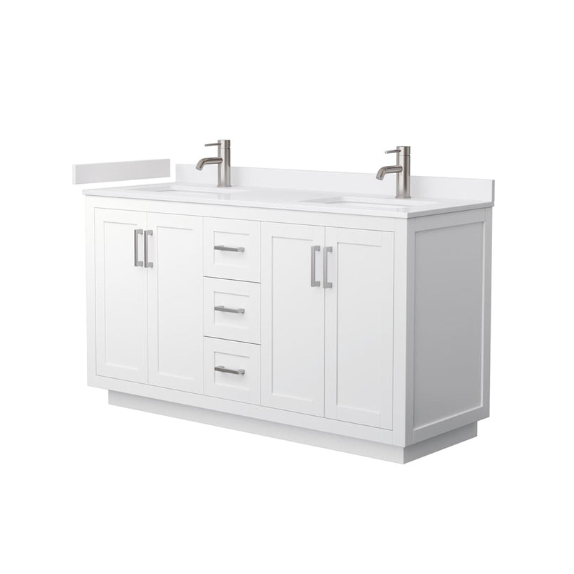 Miranda 60" Free Standing Double Basin Vanity Set with Cabinet and Cultured Marble Vanity Top - image 8