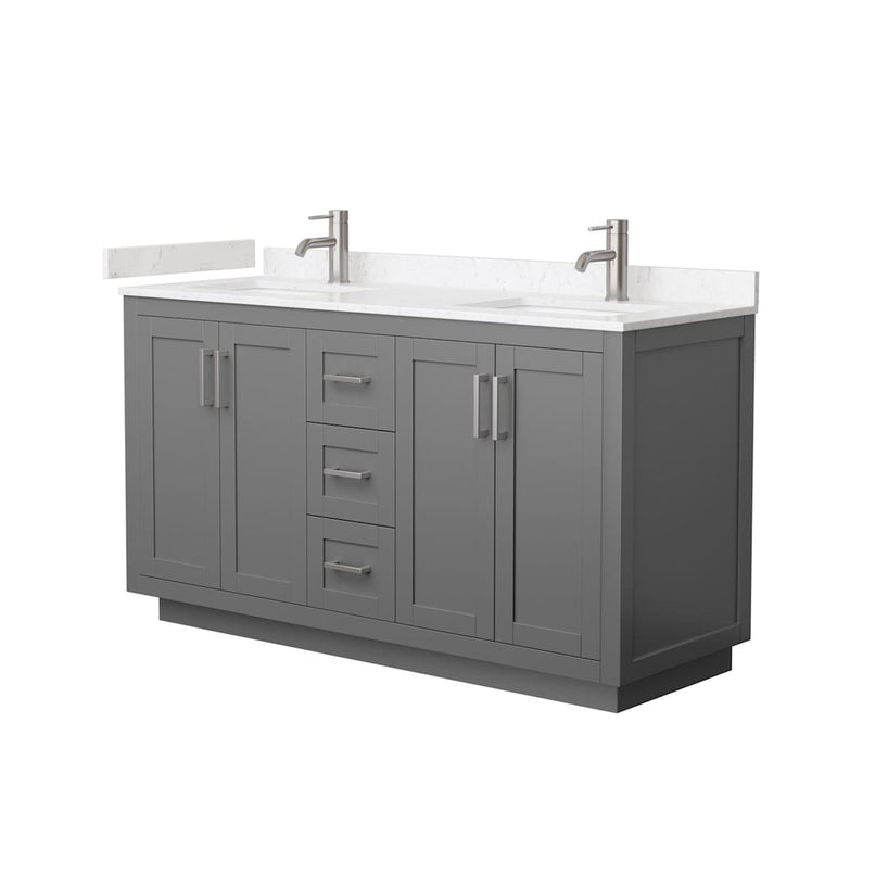 Miranda 60" Free Standing Double Basin Vanity Set with Cabinet and Cultured Marble Vanity Top - image 15