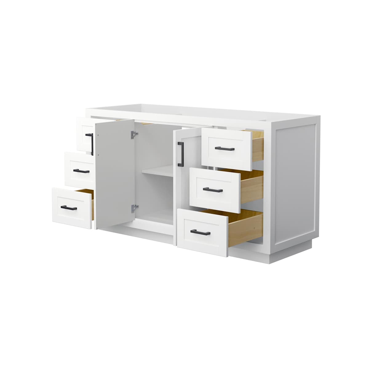 Miranda 60" Single Free Standing Vanity Cabinet Only - Less Vanity Top