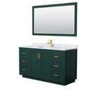 Miranda 60" Free Standing Single Basin Vanity Set with Cabinet, Marble Vanity Top, and Framed Mirror - image 15