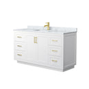 Miranda 60" Free Standing Single Basin Vanity Set with Cabinet and Marble Vanity Top - image 8