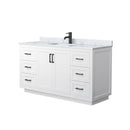 Miranda 60" Free Standing Single Basin Vanity Set with Cabinet and Marble Vanity Top - image 9