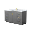 Miranda 60" Free Standing Single Basin Vanity Set with Cabinet and Marble Vanity Top - image 12