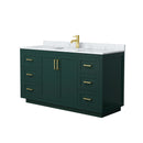Miranda 60" Free Standing Single Basin Vanity Set with Cabinet and Marble Vanity Top - image 14