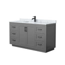 Miranda 60" Free Standing Single Basin Vanity Set with Cabinet and Marble Vanity Top - image 15