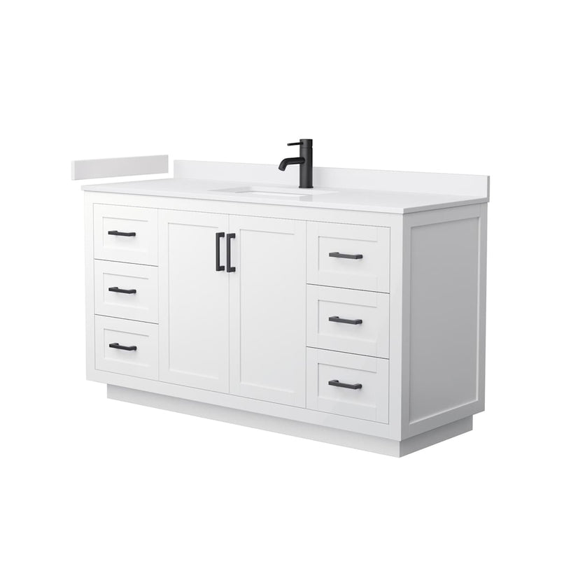Miranda 60" Free Standing Single Basin Vanity Set with Cabinet and Cultured Marble Vanity Top - image 12