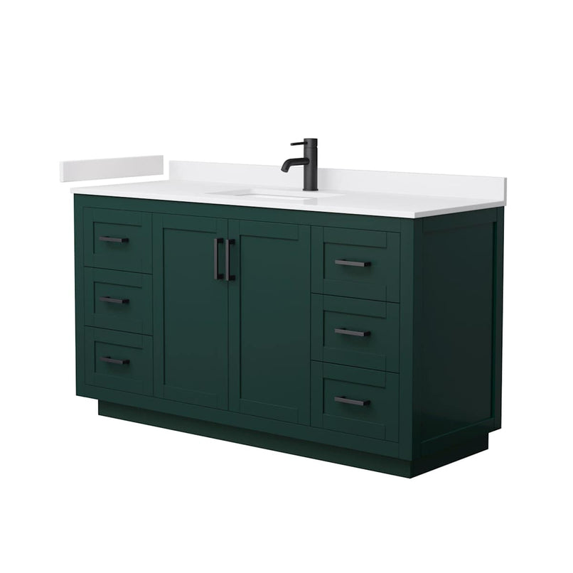 Miranda 60" Free Standing Single Basin Vanity Set with Cabinet and Cultured Marble Vanity Top - image 16