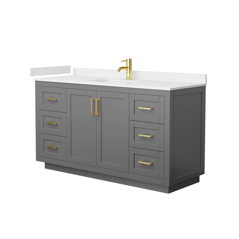 Miranda 60" Free Standing Single Basin Vanity Set with Cabinet and Cultured Marble Vanity Top - image 18