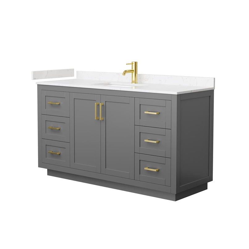 Miranda 60" Free Standing Single Basin Vanity Set with Cabinet and Cultured Marble Vanity Top - image 19