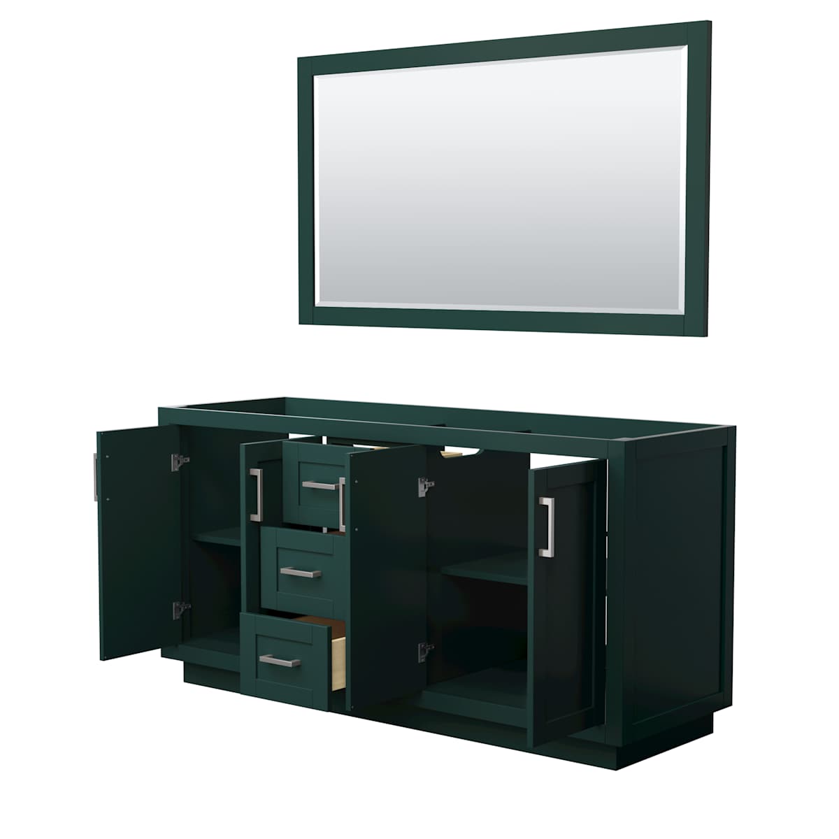 Miranda 66" Double Free Standing Vanity Cabinet - Less Vanity Top