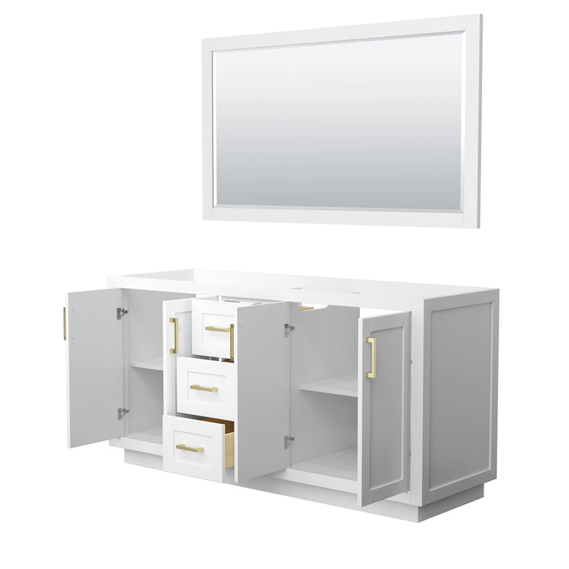 Miranda 66" Double Free Standing Vanity Cabinet - Less Vanity Top - image 18