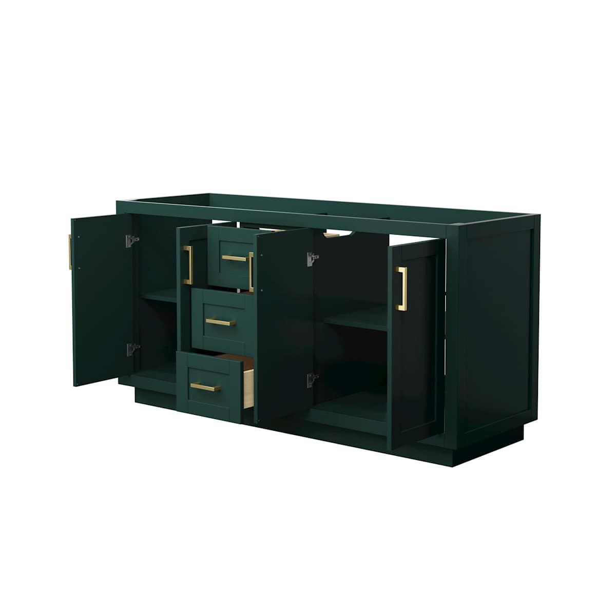 Miranda 66" Double Free Standing Vanity Cabinet Only - Less Vanity Top