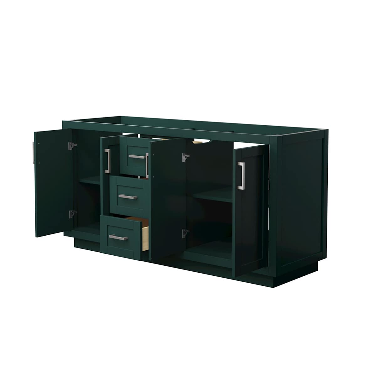 Miranda 66" Double Free Standing Vanity Cabinet Only - Less Vanity Top