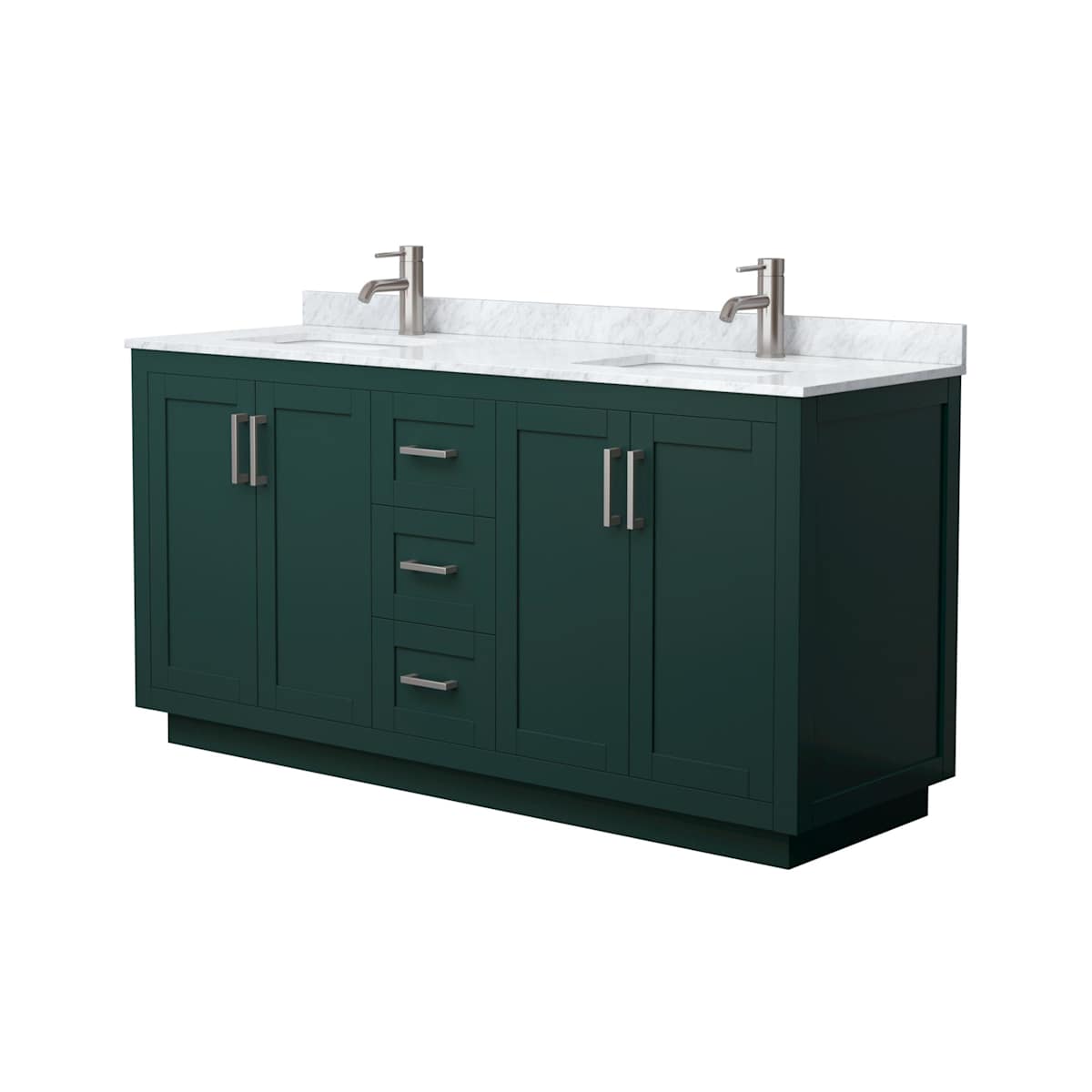 Miranda 66" Free Standing Double Basin Vanity Set with Cabinet and Marble Vanity Top - image 13