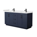 Miranda 66" Free Standing Double Basin Vanity Set with Cabinet and Cultured Marble Vanity Top - image 8