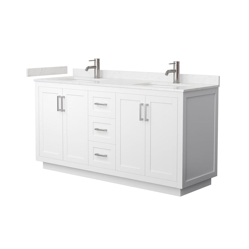 Miranda 66" Free Standing Double Basin Vanity Set with Cabinet and Cultured Marble Vanity Top - image 10