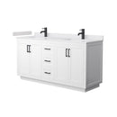 Miranda 66" Free Standing Double Basin Vanity Set with Cabinet and Cultured Marble Vanity Top - image 13