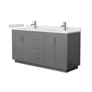 Miranda 66" Free Standing Double Basin Vanity Set with Cabinet and Cultured Marble Vanity Top - image 15