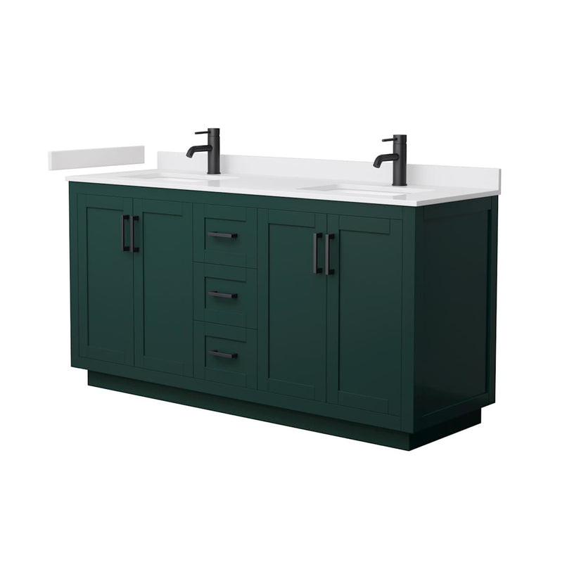 Miranda 66" Free Standing Double Basin Vanity Set with Cabinet and Cultured Marble Vanity Top - image 17