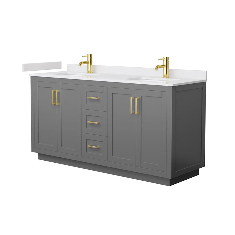 Miranda 66" Free Standing Double Basin Vanity Set with Cabinet and Cultured Marble Vanity Top - image 19