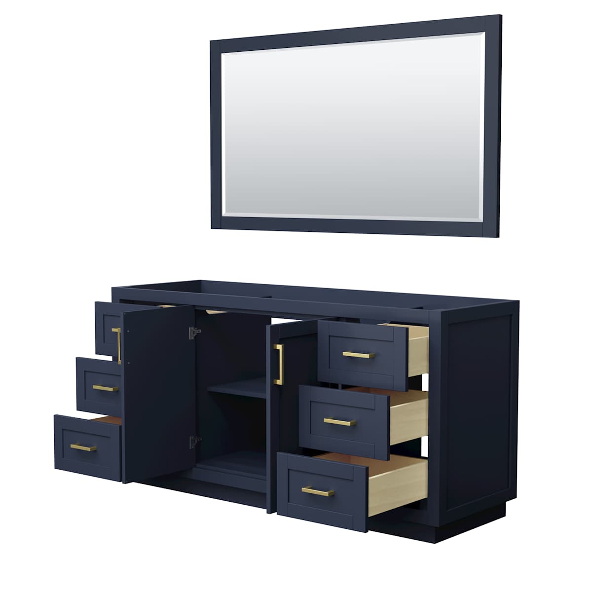 Miranda 66" Single Free Standing Vanity Cabinet - Less Vanity Top - image 19