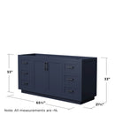 Miranda 66" Single Free Standing Vanity Cabinet Only - Less Vanity Top - image 3
