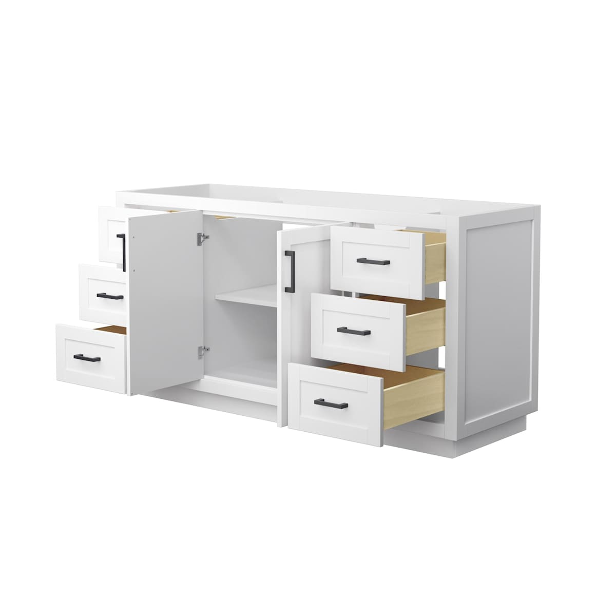 Miranda 66" Single Free Standing Vanity Cabinet Only - Less Vanity Top