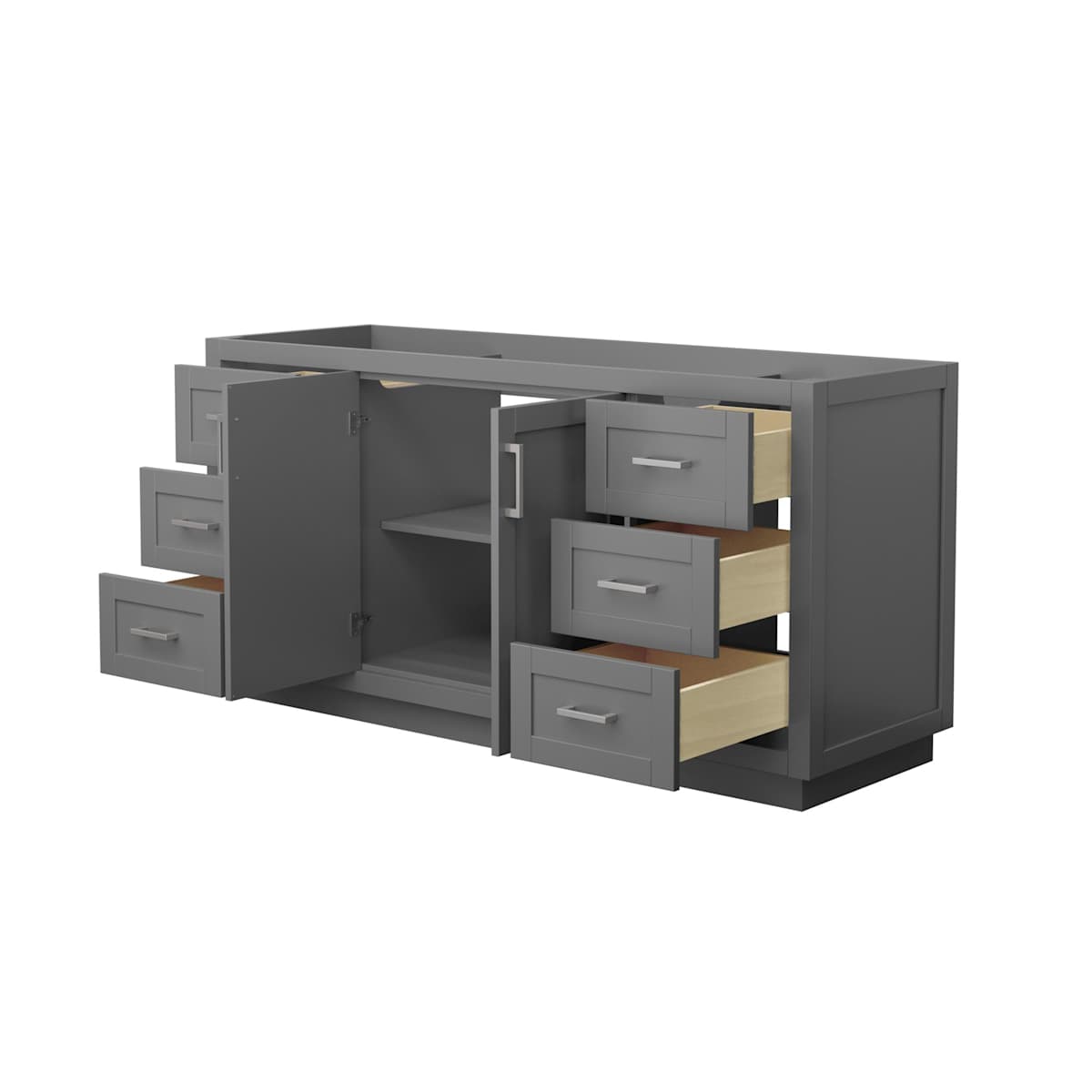 Miranda 66" Single Free Standing Vanity Cabinet Only - Less Vanity Top