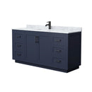 Miranda 66" Free Standing Single Basin Vanity Set with Cabinet and Marble Vanity Top - image 2