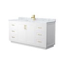 Miranda 66" Free Standing Single Basin Vanity Set with Cabinet and Marble Vanity Top - image 8