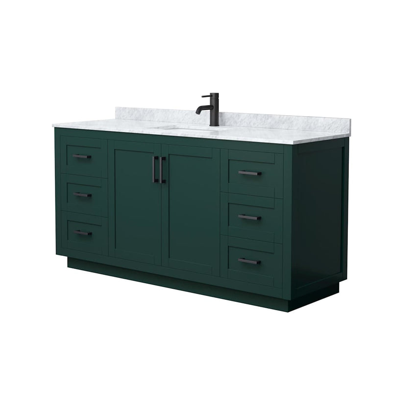 Miranda 66" Free Standing Single Basin Vanity Set with Cabinet and Marble Vanity Top - image 11