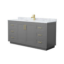Miranda 66" Free Standing Single Basin Vanity Set with Cabinet and Marble Vanity Top - image 12