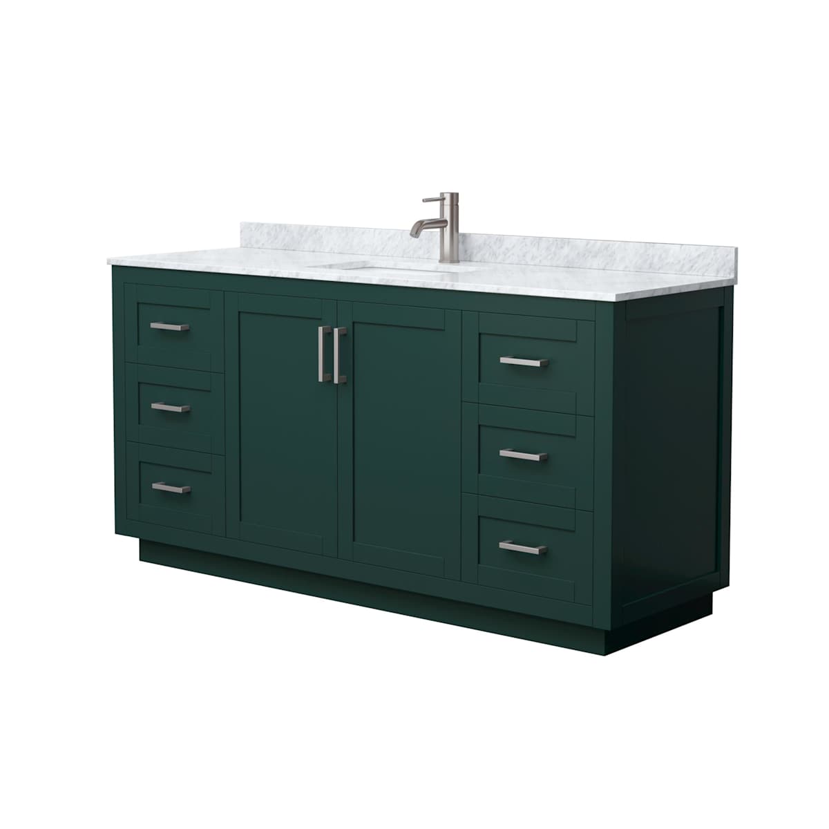 Miranda 66" Free Standing Single Basin Vanity Set with Cabinet and Marble Vanity Top - image 13