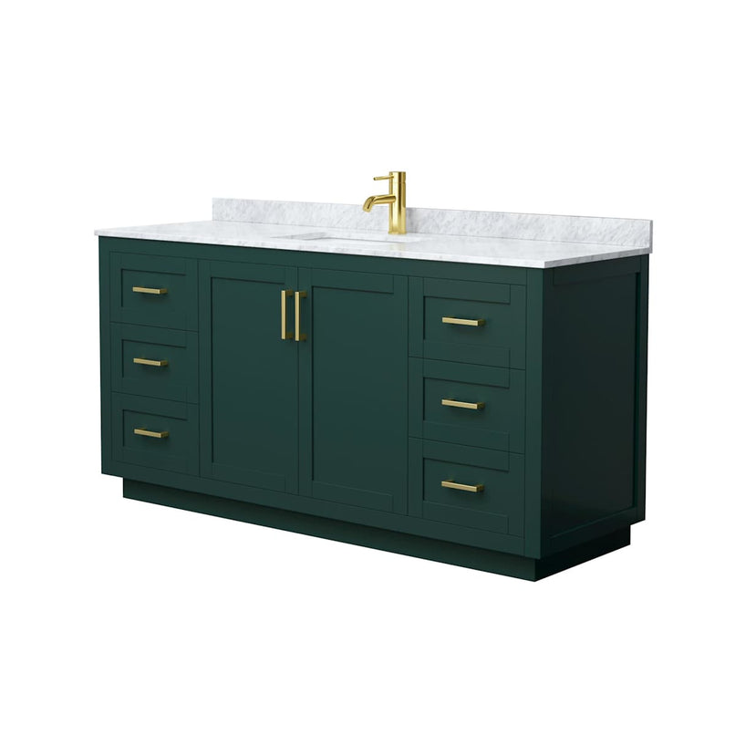 Miranda 66" Free Standing Single Basin Vanity Set with Cabinet and Marble Vanity Top - image 14